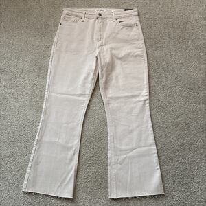 Lucky Brand Bridgette Women's Jeans Cropped Flare Leg Denim Light Pink Sz 31/26